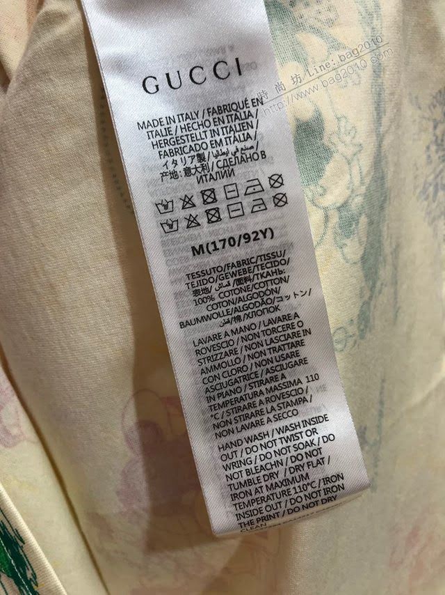 Gucci男短袖 2020新款古奇反光織帶T恤 最高版本  tzy2478